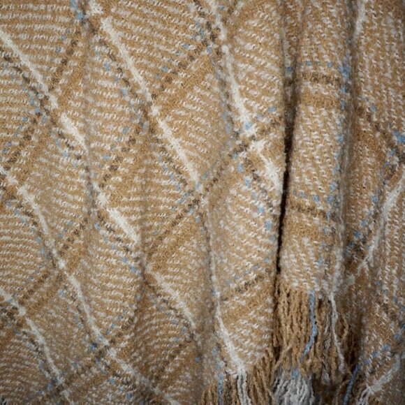 Made in Ireland Boyne Valley Weavers Wool Blend Poncho - Picture 7 of 8